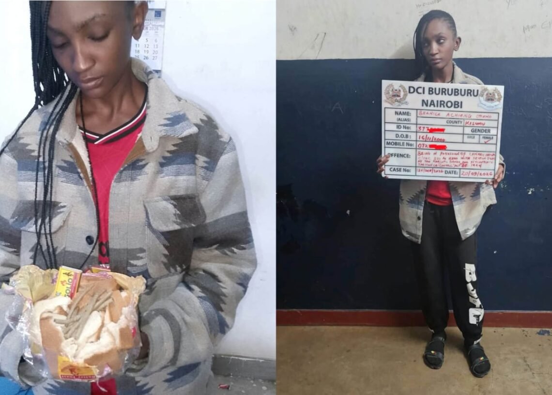 Police recover bhang allegedly hidden inside a loaf of bread in Nairobi