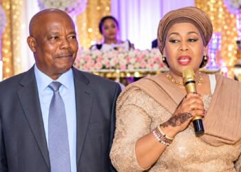 Samia Suluhu Hassan with her husband Hafidh Ameir Hassan