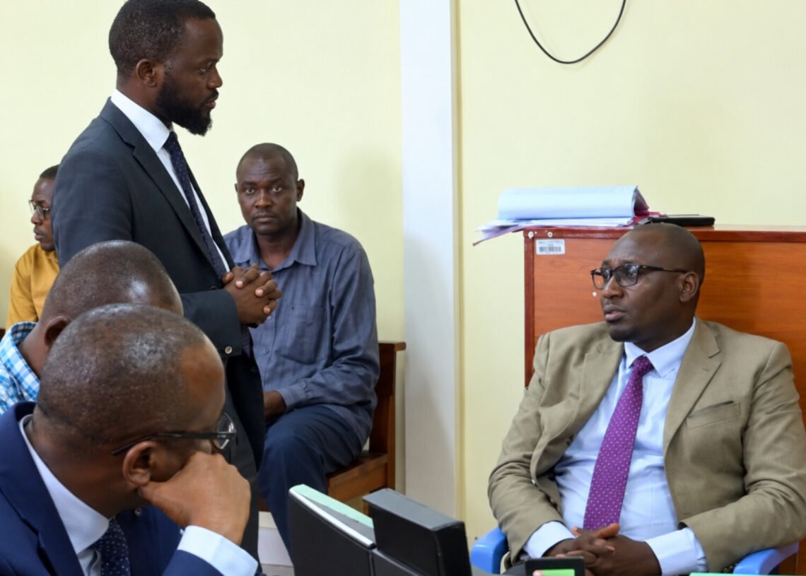DCI officer Samwel being questioned in court