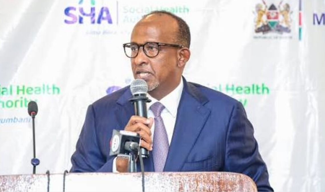 Health CS Aden Duale speaking about Ebola contact tracing in Kenya