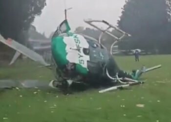 Helicopter crash reported at Kericho Golf Club in Kericho