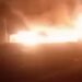 Tanker engulfed in flames after explosion near Salgaa
